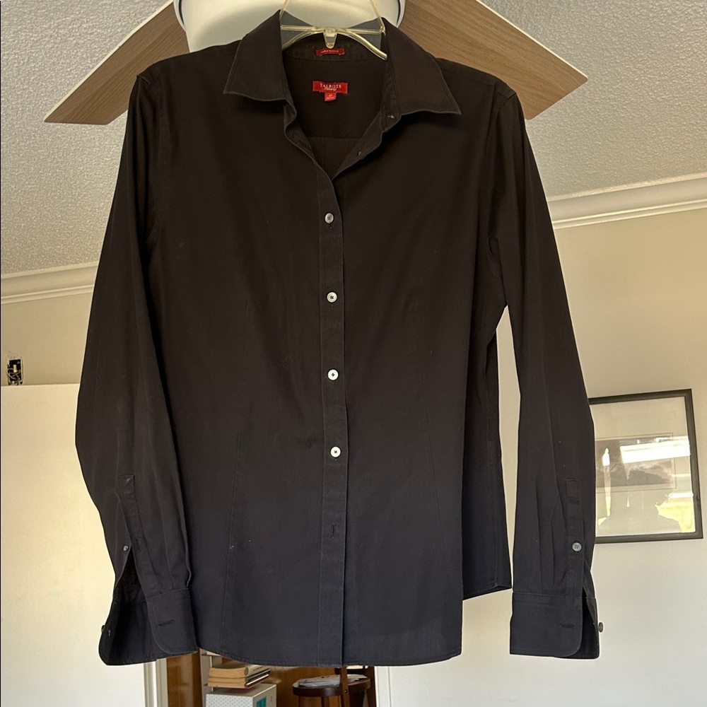 Talbots Black Dress Shirt